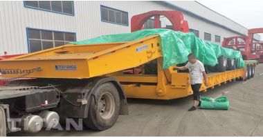 3 Line 6 Axle 150 Ton Detachable Gooseneck Trailer will be sent to Guyana