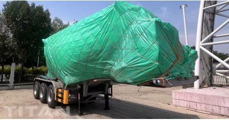 3 Axle Bulk Cement Silo Semi Trailer will export to Guyana