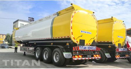 40000 Liters Petrol Tanker Trailer Ready Ship to Guyana