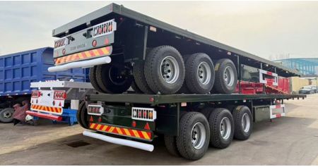 Tri Axle Flatbed Trailer will export to Guyana Georgetown