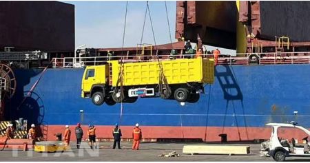 Used Howo 371 8x4 Dump Truck will be sent to Guyana