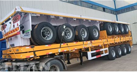 4 Axle 40 Ft Flatbed Trailer will be Sent to Guyana