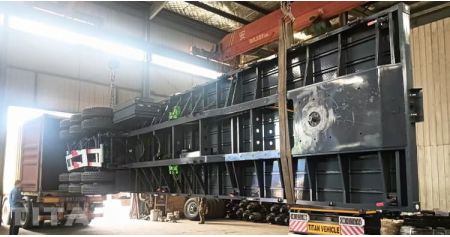 40 Ft Flatbed Semi Trailer will be Sent to Guyana By Container