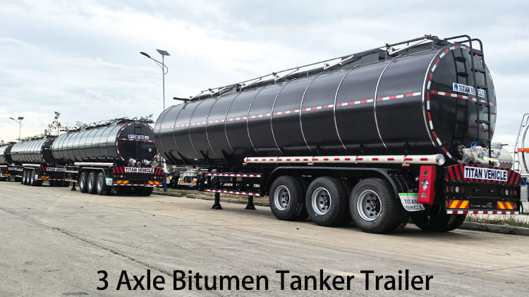 3 Axle 4000 Liters Bitumen Tanker Trailer for Sale in Guyana