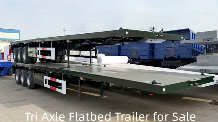 Tri Axle Flatbed Trailer for Sale in Guyana Georgetown