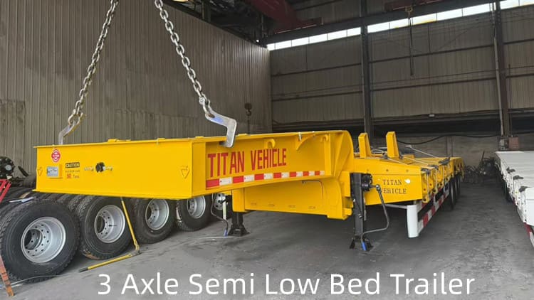 3 Axle 40 Ft Semi Low Bed Trailer for Sale in Guyana
