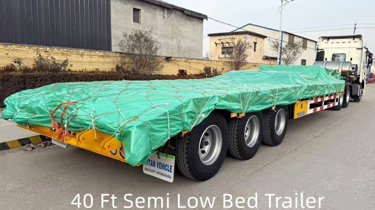 3 Axle 40 Ft Semi Low Bed Trailer for Sale in Guyana