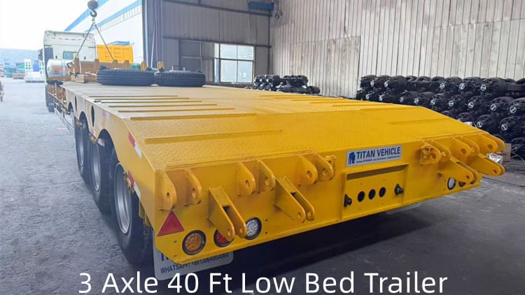 3 Axle 40 Ft Semi Low Bed Trailer for Sale in Guyana