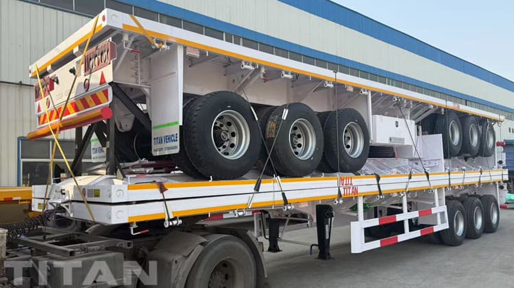 Tri Axle Flatbed Trailer for Sale in Guyana