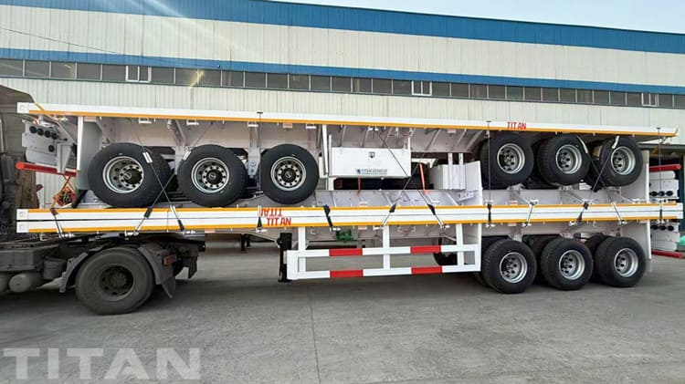 Tri Axle Flatbed Trailer for Sale in Guyana