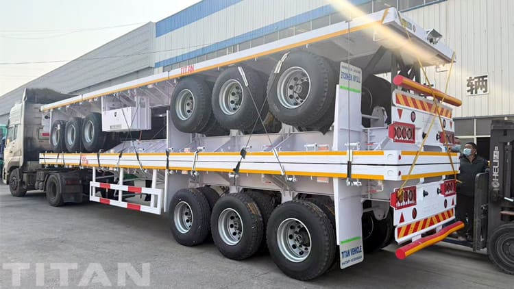 Tri Axle Flatbed Trailer for Sale in Guyana
