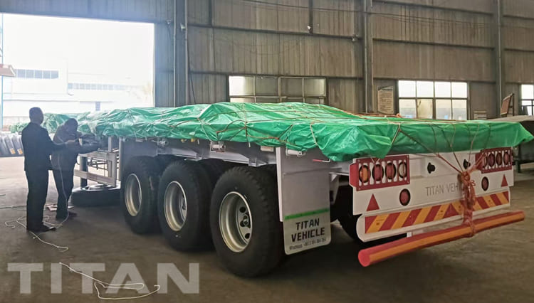 Tri Axle Flat Deck Trailer for Sale in Guyana