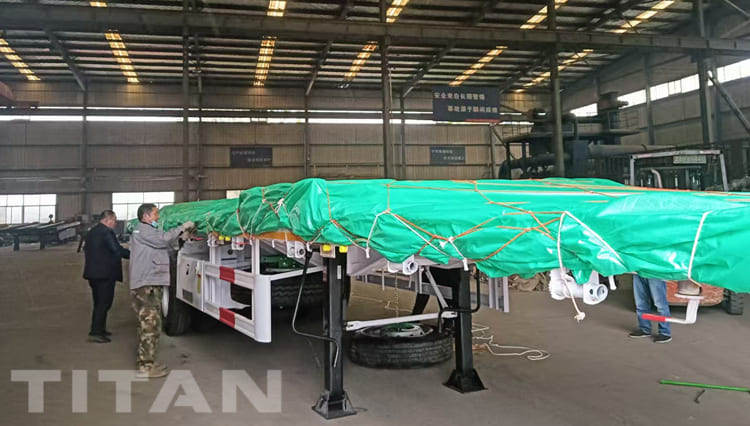 Tri Axle Flat Deck Trailer for Sale in Guyana