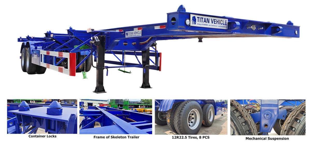 Container Skeleton Trailer for Sale in Guyana