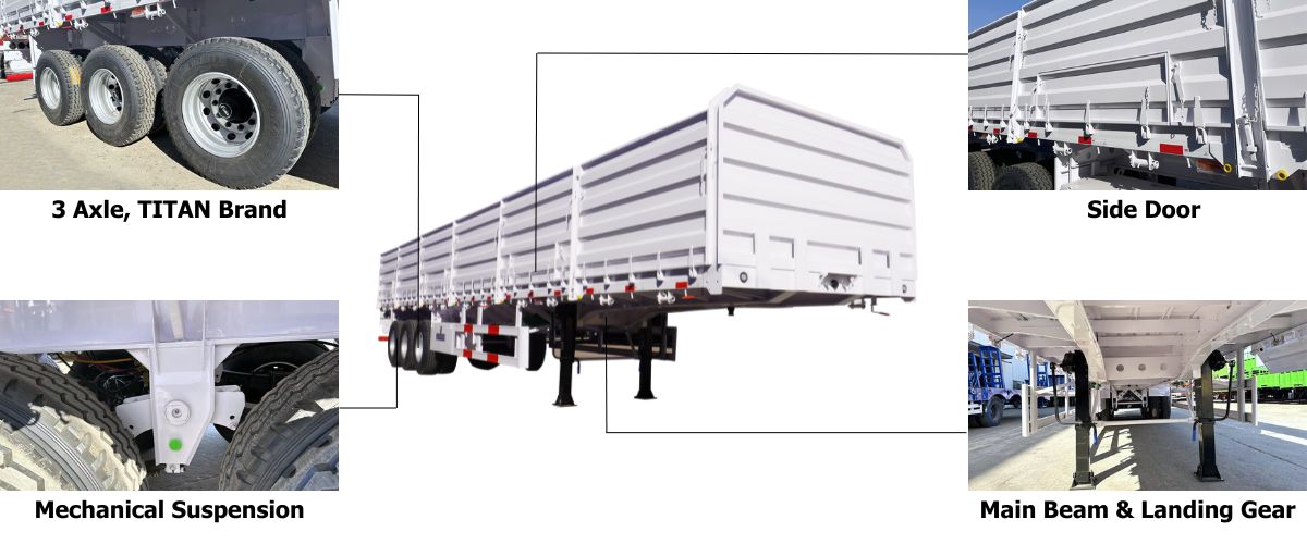 Side Wall Trailer for Sale in Guyana
