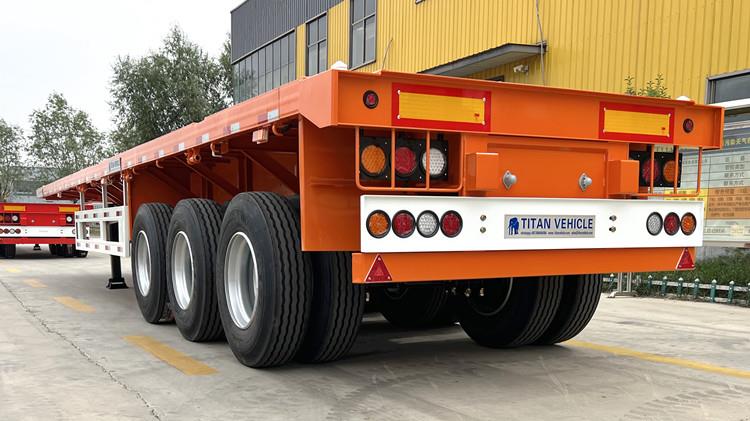 How Much is a Flatbed Trailer? 3 Axle Flatbed Tractor Truck Trailer in Guyana New Amsterdam