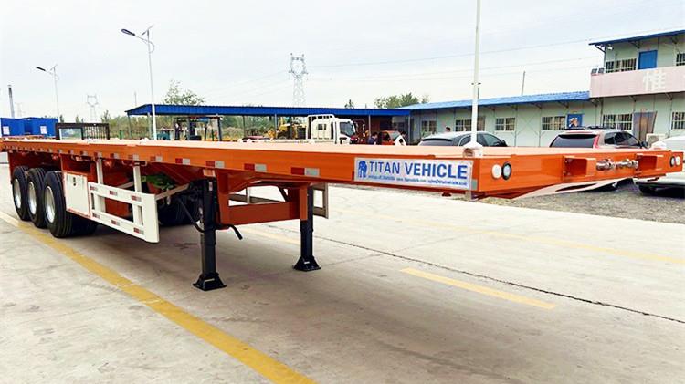 How Much is a Flatbed Trailer? 3 Axle Flatbed Tractor Truck Trailer in Guyana New Amsterdam
