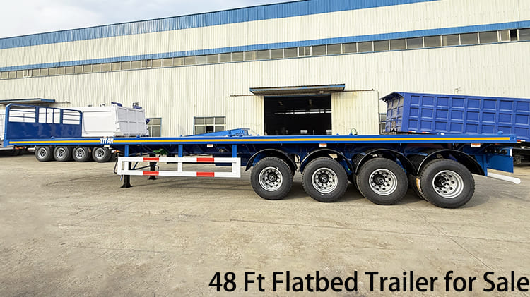 4 Axle 48 Ft Flatbed Trailer for Sale in Guyana