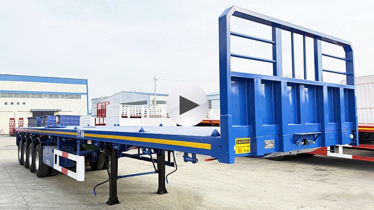 4 Axle 48 Ft Flatbed Trailer for Sale in Guyana