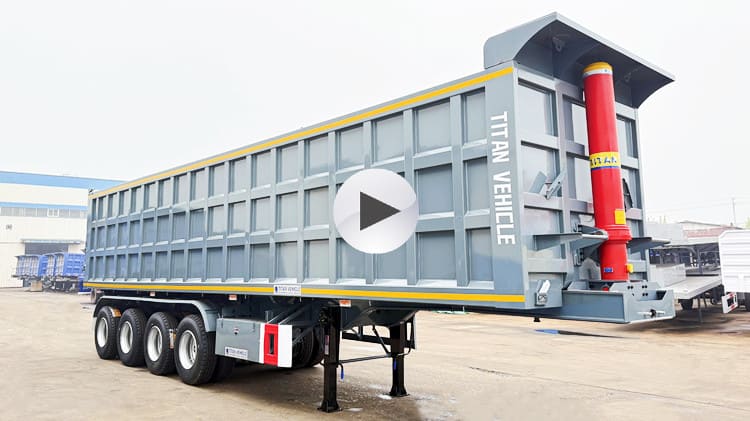 2025 New 4 Axle End Dump Trailer for Sale in Guyana