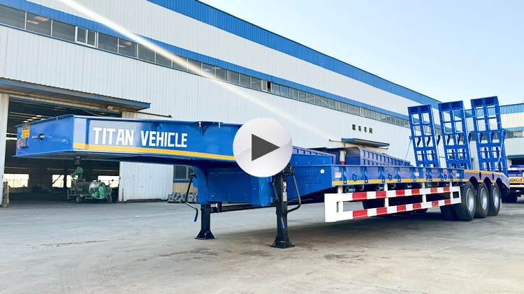 Tri Axle 40Ft Semi Low Bed Trailer for Sale in Guyana