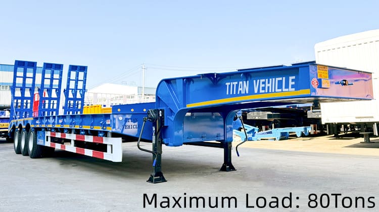 Tri Axle 40Ft Semi Low Bed Trailer for Sale in Guyana