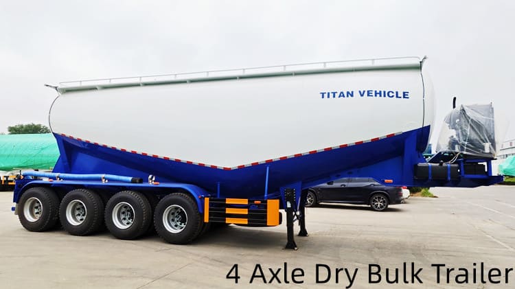 4 Axle 42 CBM Dry Bulk Trailer for Sale in Guyana