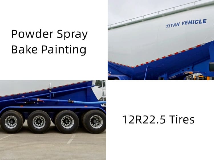 4 Axle 42 CBM Dry Bulk Trailer for Sale in Guyana