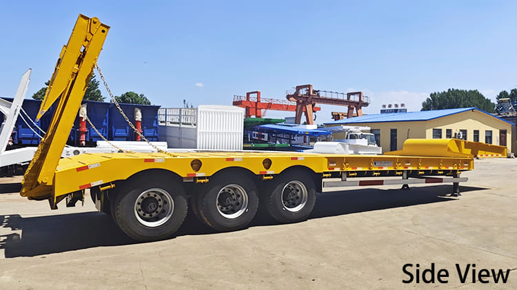 Tri Axle Hydraulic Low Bed Trailer for Sale in Guyana
