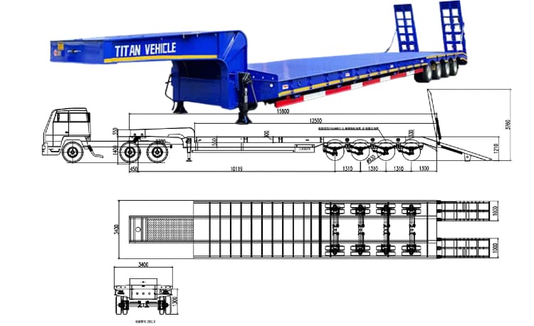 4 Axle Low Loader Trailer for Sale in Guyana