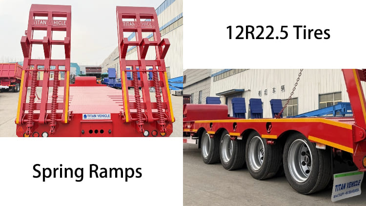 4 Axle 80 Ton Low Bed Trailer Truck for Sale in Guyana