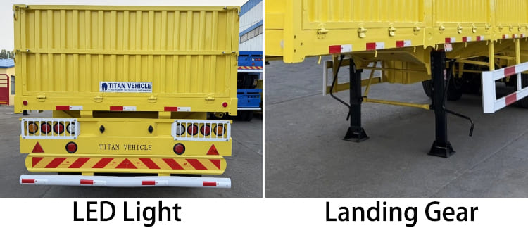 Tri Axle 60 Ton Sidewall Semi Trailer for Sale in Guyana