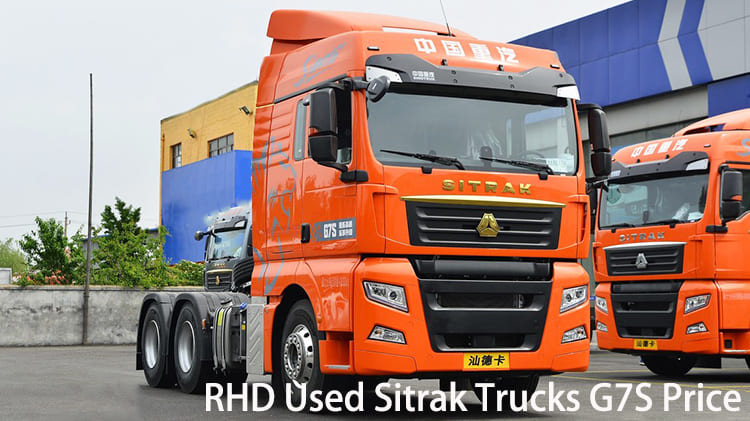 RHD Used Sitrak Tractor Trucks G7S Price for Sale in Guyana