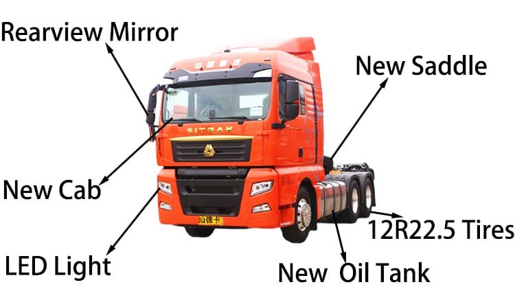 RHD Used Sitrak Tractor Trucks G7S Price for Sale in Guyana