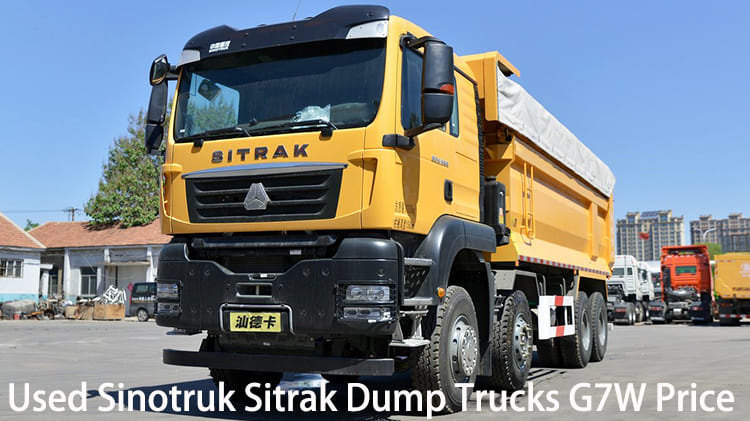 8x4 Used Sinotruk Sitrak Dump Trucks G7W Price in Guyana Georgetown