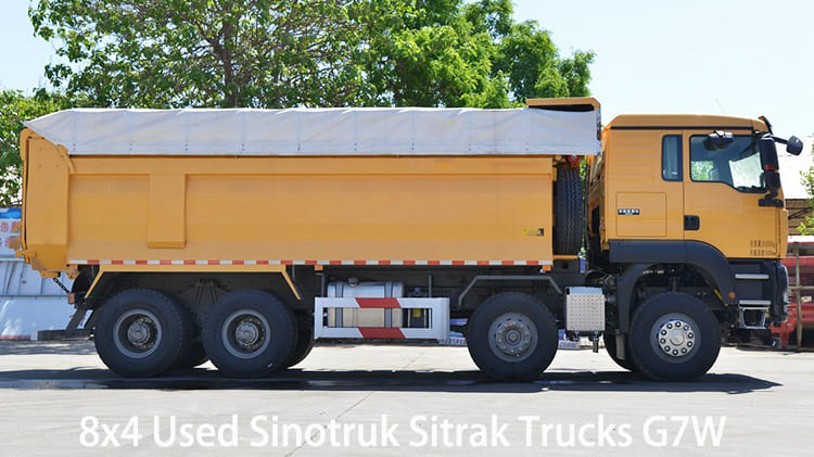 8x4 Used Sinotruk Sitrak Dump Trucks G7W Price in Guyana Georgetown