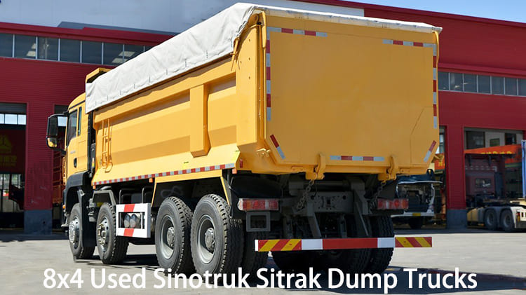 8x4 Used Sinotruk Sitrak Dump Trucks G7W Price in Guyana Georgetown