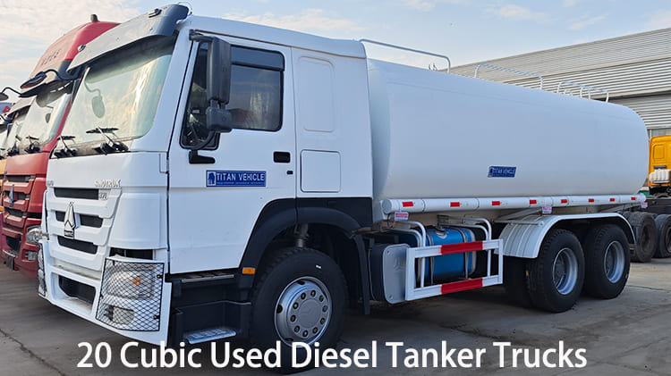 Refurbished 20 Cubic Used Diesel Tanker Trucks for Sale in Guyana