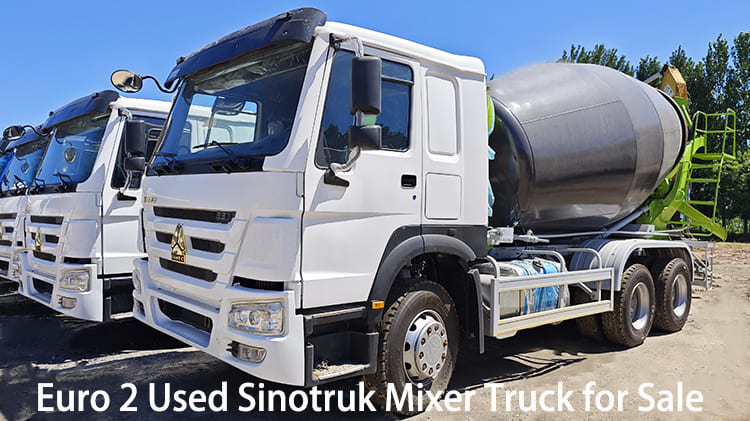 Euro 2 Used Sinotruk Mixer Truck 380 HP for Sale in Guyana