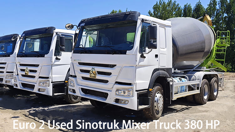 Euro 2 Used Sinotruk Mixer Truck 380 HP for Sale in Guyana
