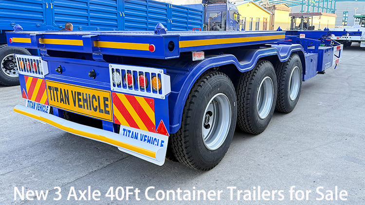 New 3 Axle 40Ft Container Trailers for Sale in Guyana Bartica