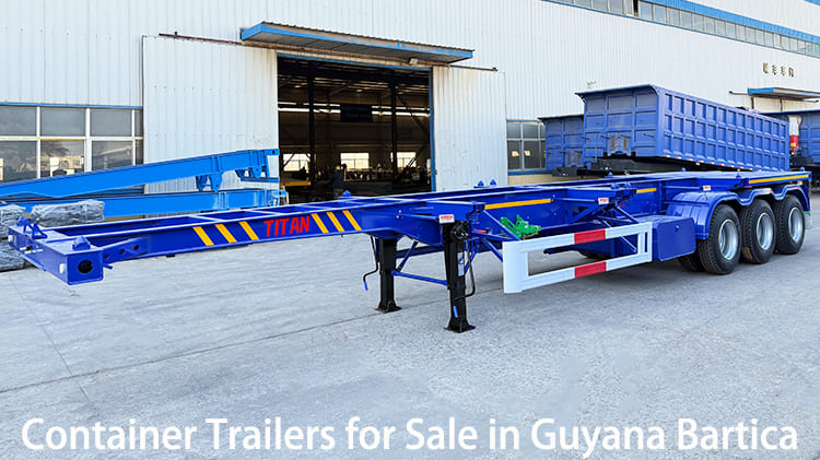 New 3 Axle 40Ft Container Trailers for Sale in Guyana Bartica