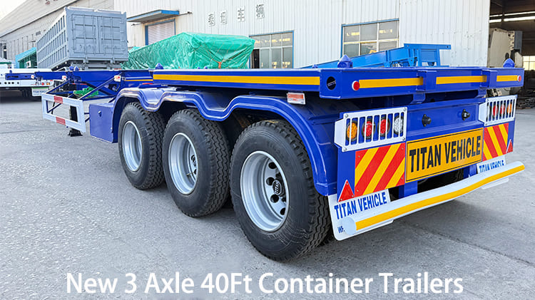 New 3 Axle 40Ft Container Trailers for Sale in Guyana Bartica