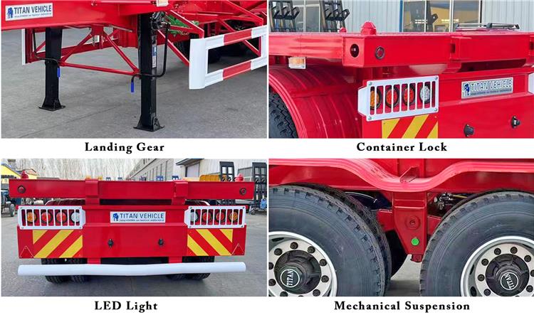 Tri Axle 40 Intermodal Gooseneck Container Chassis Trailer for Sale in Guyana