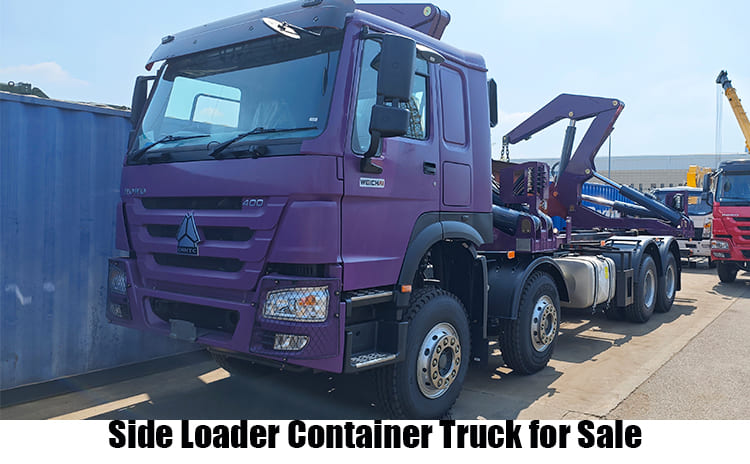 Steelbro Side Lift Self Loader Container Truck for Sale in Guyana
