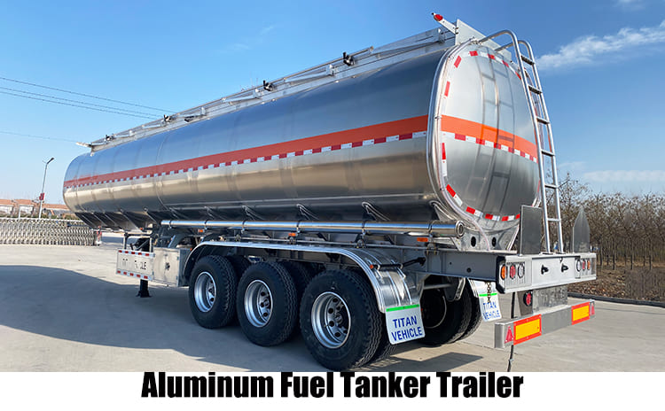 45000 Liters Aluminum Chemical Fuel Tanker Trailer for Sale in Guyana