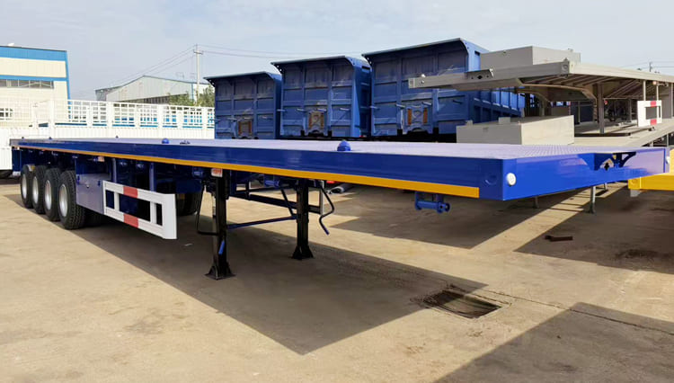 40 Ft 4 Axle New Flatbed Container Trailer for Sale in Guyana