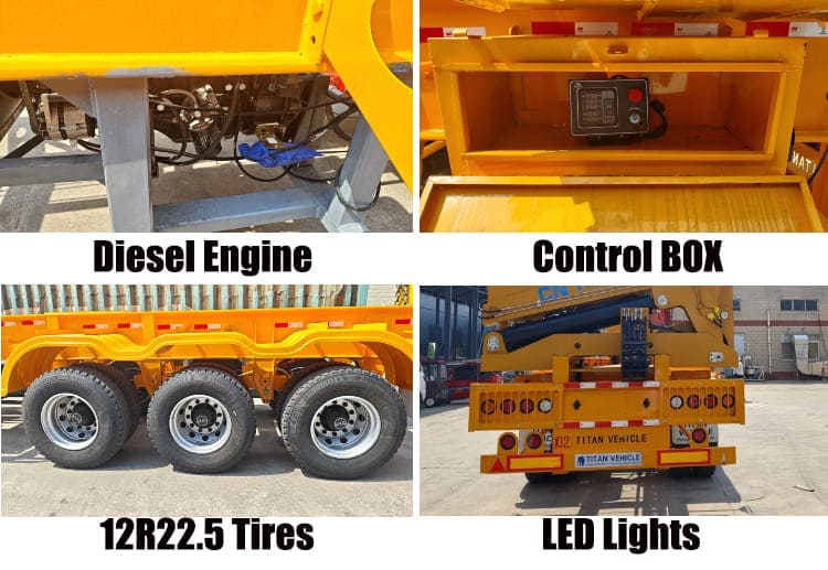 45 Ton CN Hammar Side Loader Trailer Price for Sale in Guyana