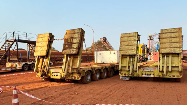 Tri Axle 40 Ft Drop Deck Low Loader Trailer for Sale in Guyana
