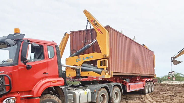 40Ft CN Hammar Container Side Loader Trailer Price for Sale in Guyana